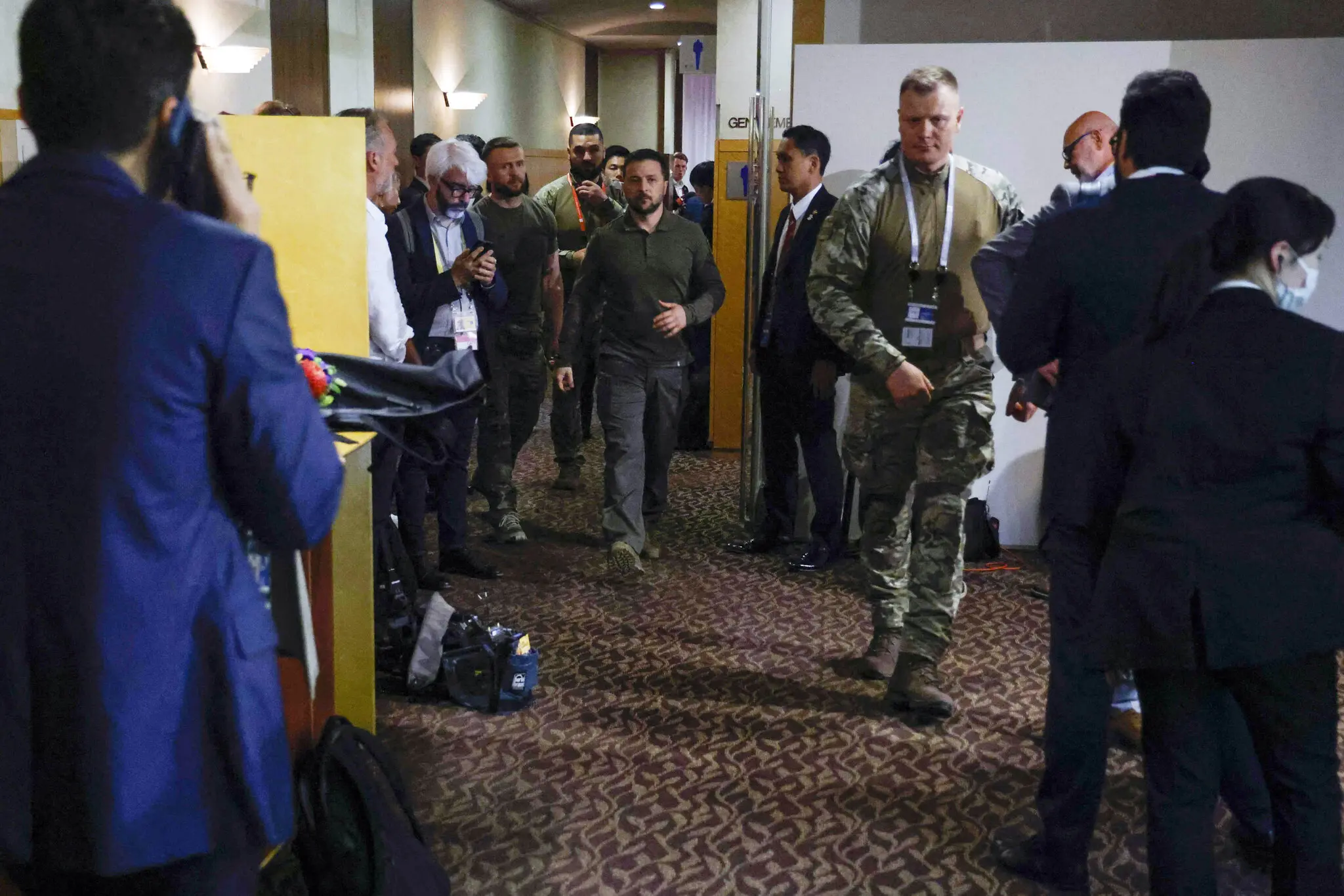 Президент України Володимир Зеленський у суботу в Хіросімі.